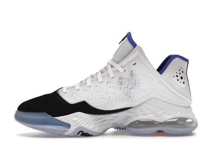 Nike LeBron 19 Low White Medium Blue Siren Red Black