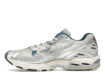 Mizuno Wave Rider 10 White Silver Blue