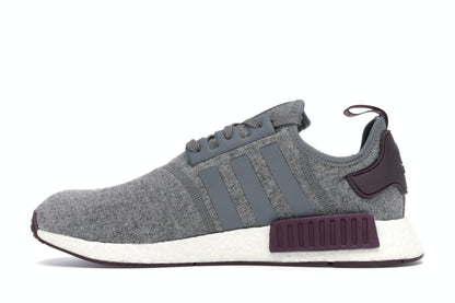 adidas NMD R1 Wool Grey Four Maroon