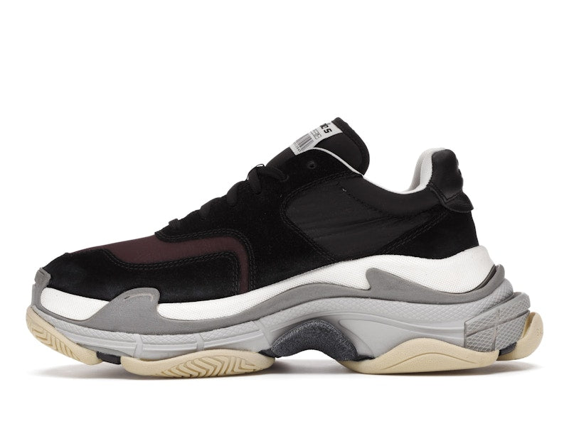 Balenciaga Triple S Black Burgundy