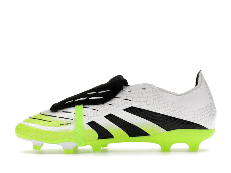 adidas Predator League Fold-Over Tongue FG/MG Cloud White Core Black Lucid Lemon