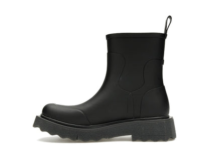 OFF-WHITE Rubber Rain Boot Black