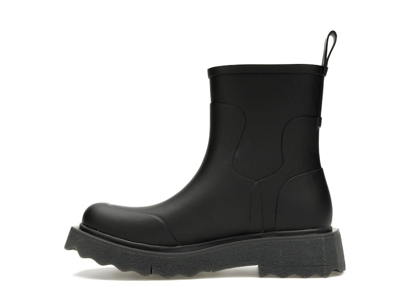 OFF-WHITE Rubber Rain Boot Black