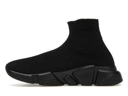 Balenciaga Speed Graffiti Trainers Black White Logo (Women's)
