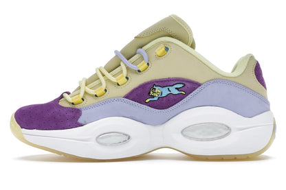 Reebok Question Low BBC Ice Cream Running Dog Yellow Purple