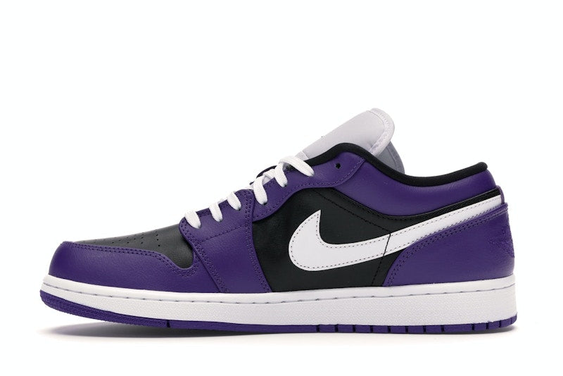 Jordan 1 Low Court Purple Black