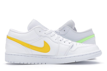 Jordan 1 Low White Multi-Color Swoosh