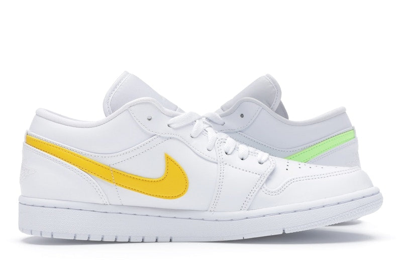Jordan 1 Low White Multi-Color Swoosh