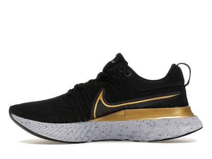 Nike React Infinity Run Flyknit 2 Black Metallic Gold (Women's)