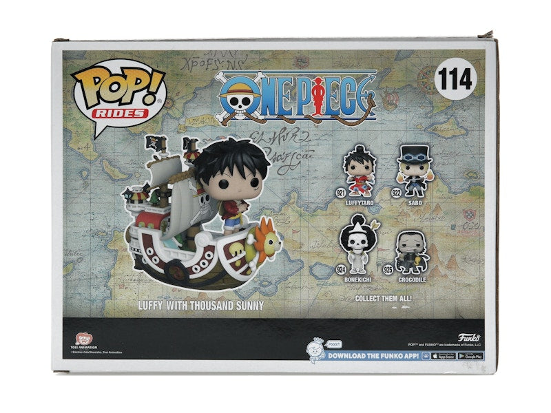 Funko Pop! Rides One Piece Luffy with Thousand Sunny 2022 Winter Convention Exclusive Figure #114