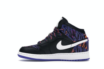 Jordan 1 Mid Multi-Color Tiger Stripe (GS)