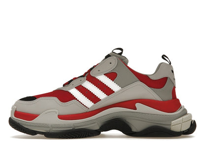 Balenciaga x adidas Triple S Red Grey Black