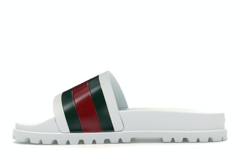 Gucci Web Slide Sandal White