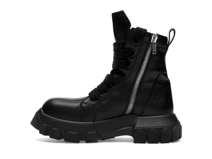 Rick Owens Lido Jumbo Laced Bozo Tractor Black