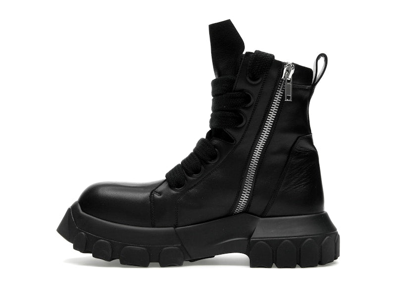 Rick Owens Lido Jumbo Laced Bozo Tractor Black