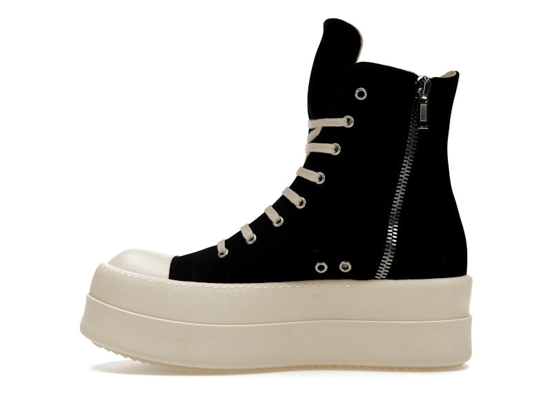 Rick Owens DRKSHDW Mega Bumper Canvas Sneaks Black Milk