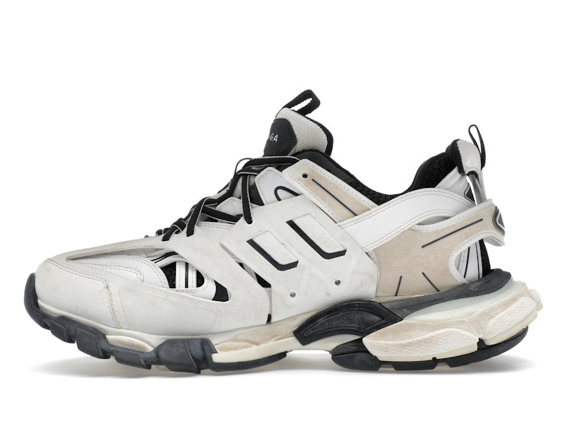Balenciaga Track Worn Out In White Black