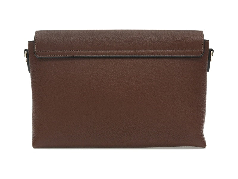Burberry Vintage Check and Leather Note Crossbody Bag Tan