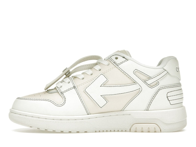 OFF-WHITE Out Of Office OOO Low Tops Cream White