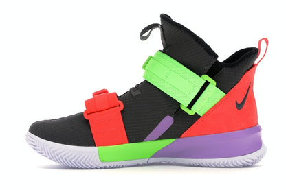 Nike LeBron Soldier 13 Thunder Grey Bright Crimson Electric Green