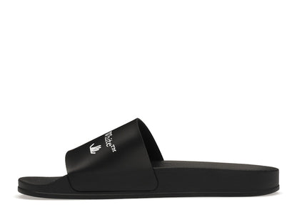 OFF-WHITE Drowning Man Logo Slides Black White FW21