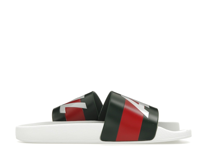 Palace x Gucci Logo Web Slide Sandal White