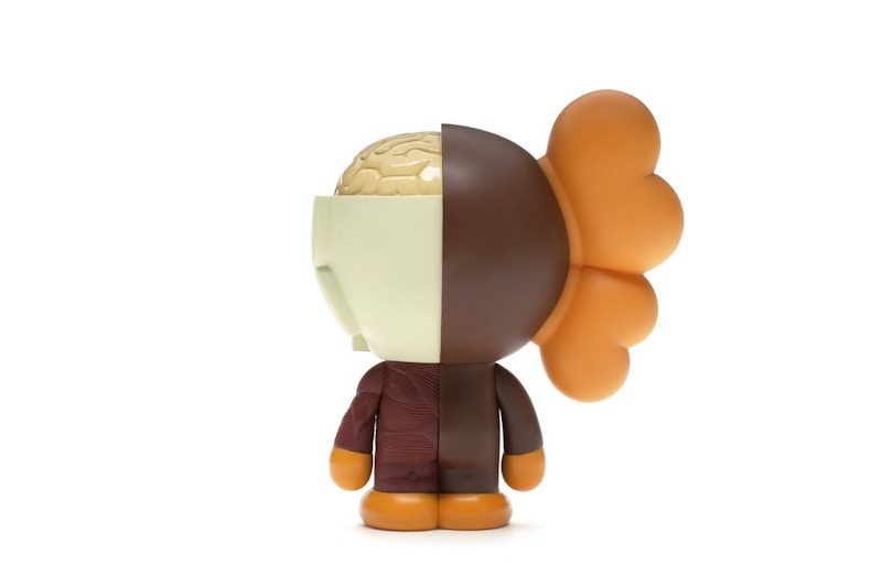 KAWS Bape Dissected Baby Milo Vinyl Figure Brown