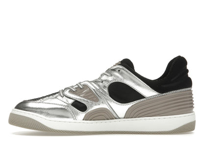 Gucci Basket Low Silver Black