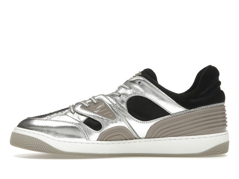 Gucci Basket Low Silver Black