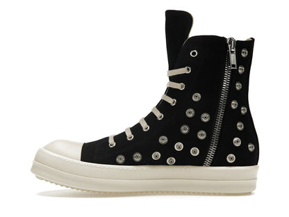 Rick Owens DRKSHDW Sneaks Studded Eyelets Black Milk