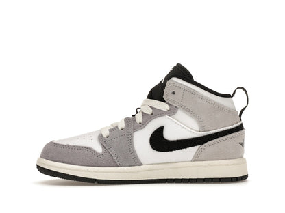 Jordan 1 Mid SE Craft White Cement Grey Black (PS)
