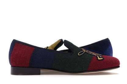 Ralph Lauren Formal Slipper Palace Engineered Equestrian Print
