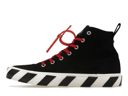 OFF-WHITE Vulcanized Hi Black Red Canvas