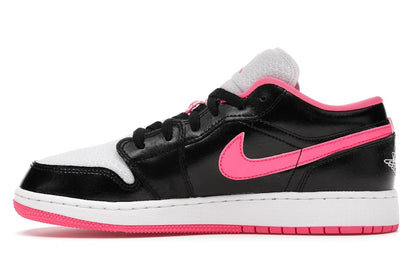 Jordan 1 Low Black White Hyper Pink (GS)