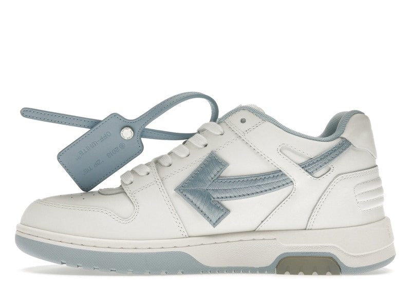 OFF-WHITE Out Of Office OOO Low Tops Embroidered Arrow White Light Blue
