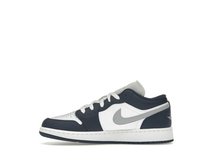 Jordan 1 Low Midnight Navy Wolf Grey (GS)