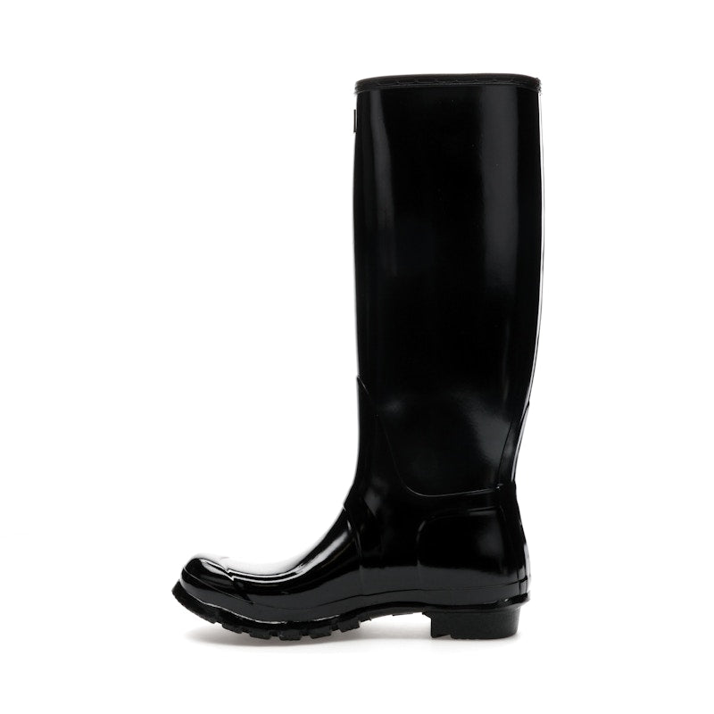 Hunter Original Tall Gloss Rain Boots Black (Women's)