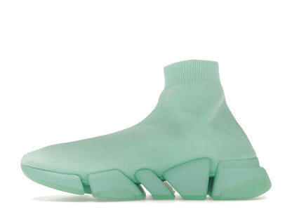 Balenciaga Speed 2.0 Recycled Transparent Sole Green (Women's)