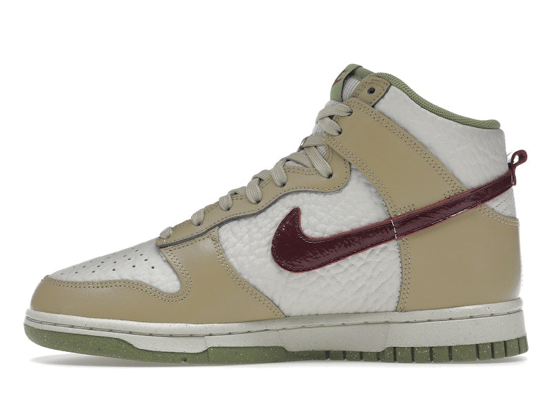 Nike Dunk High Tumbled Tan White Brown (Women's)