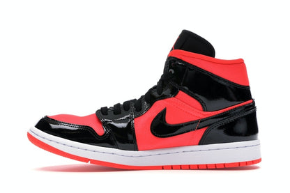 Jordan 1 Mid Hot Punch Black (Women's)