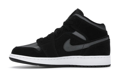 Jordan 1 Mid White Black Grey (GS)