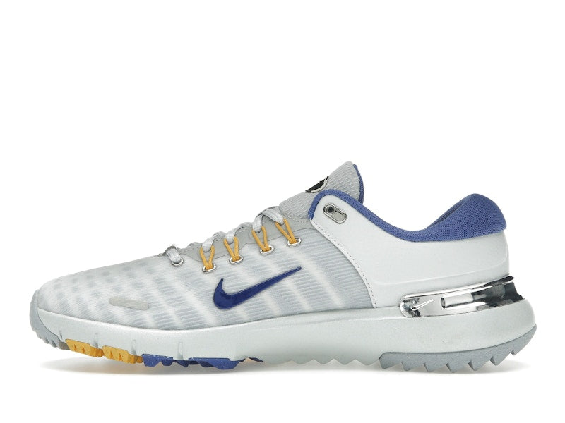 Nike Free Golf Pure Platinum University Gold Wolf Grey Astronomy Blue