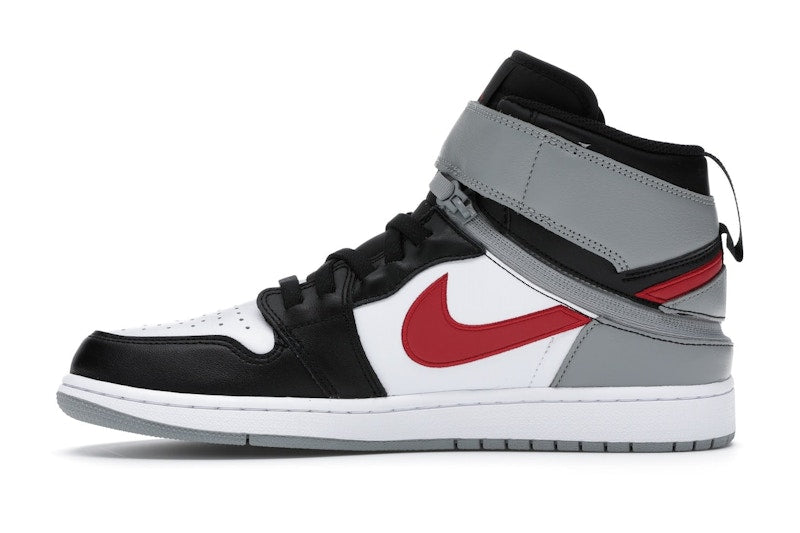 Jordan 1 High FlyEase Black Particle Grey Gym Red