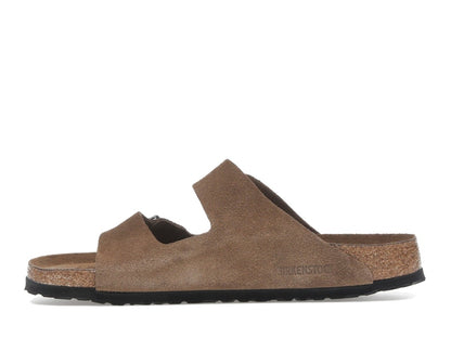 Birkenstock Arizona Soft Footbed Suede Leather Dark Tea Tonal