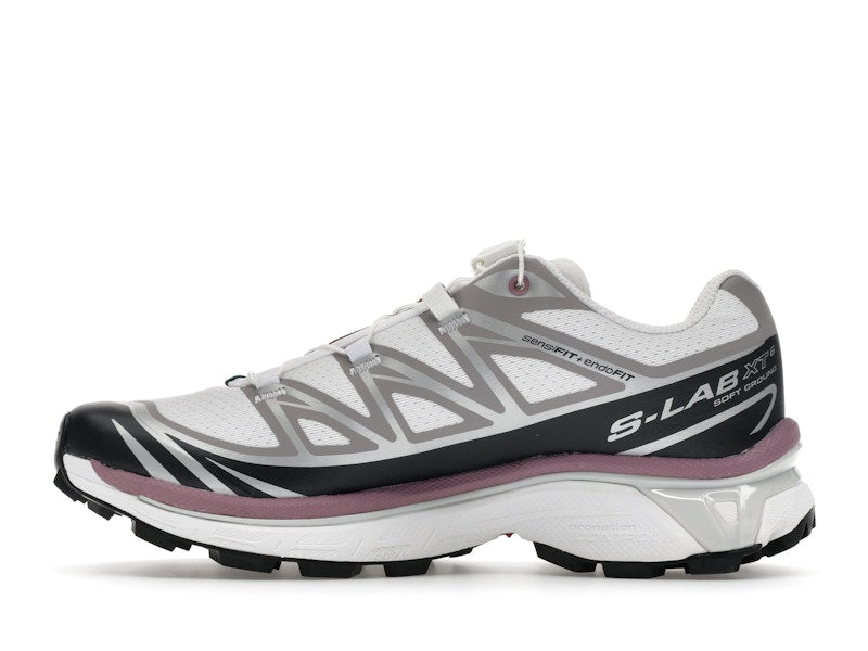 Salomon XT-6 White Black Dusky Orchid