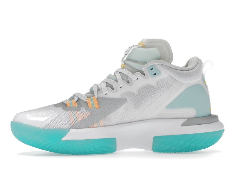Jordan Zion 1 White Dynamic Turquoise
