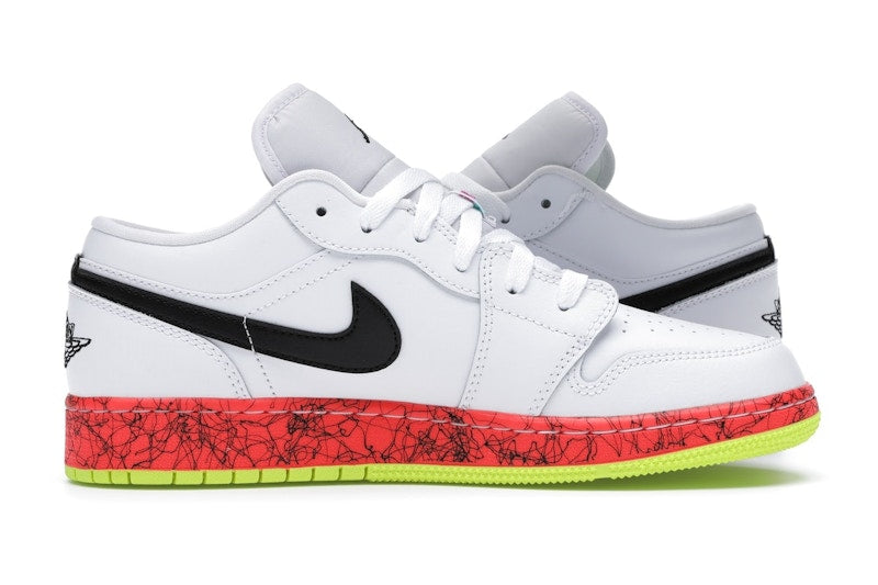 Jordan 1 Low Multi-Color Midsoles White (GS)