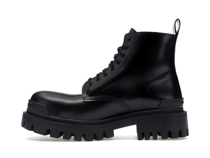Balenciaga Strike 20mm Lace Up Boot Black