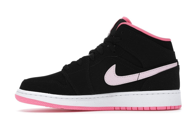 Jordan 1 Mid Black Digital Pink (GS)