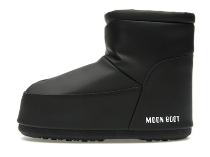 Moon Boot No Lace Rubber Boot Black